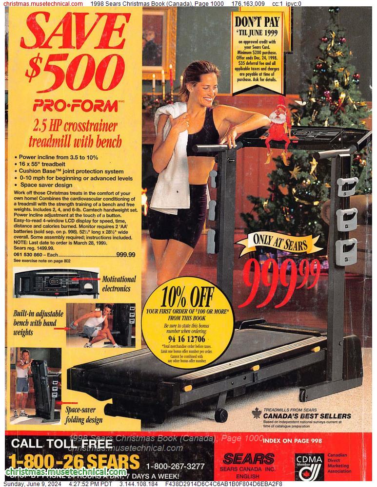 1998 Sears Christmas Book (Canada), Page 1000