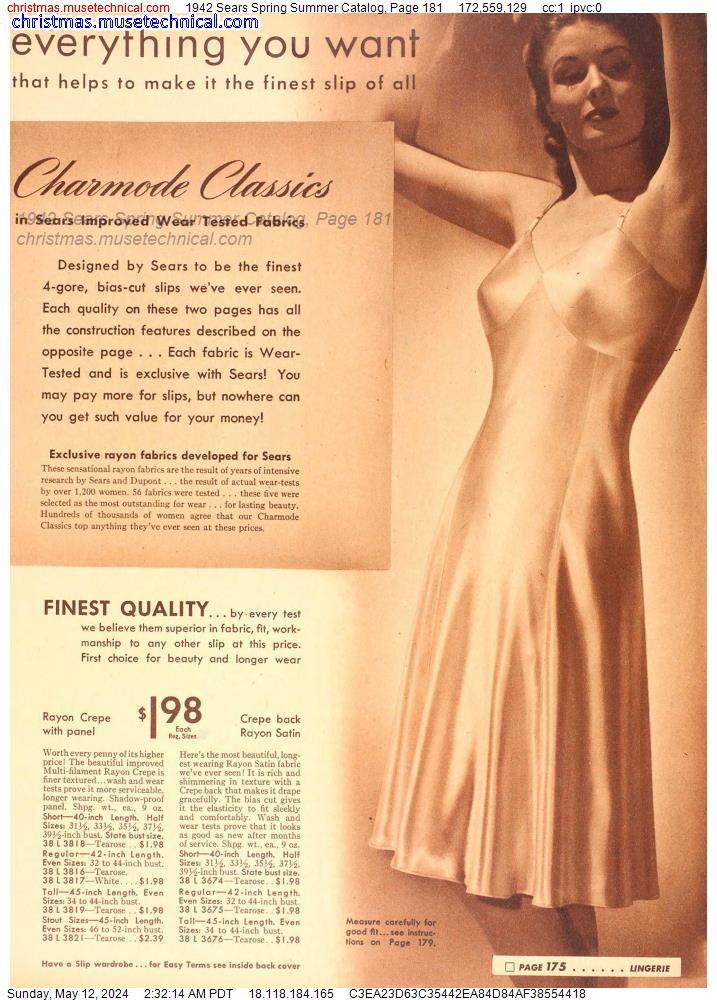1942 Sears Spring Summer Catalog, Page 181