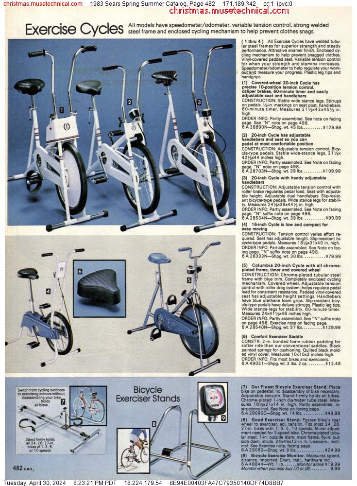 1983 Sears Spring Summer Catalog, Page 482