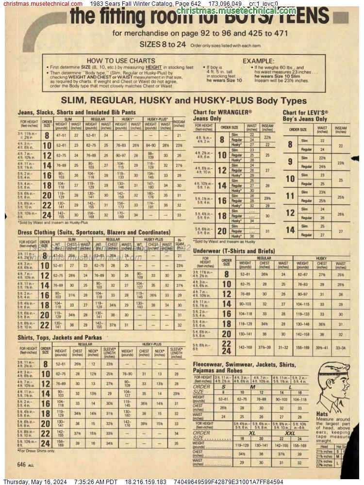 1983 Sears Fall Winter Catalog, Page 642