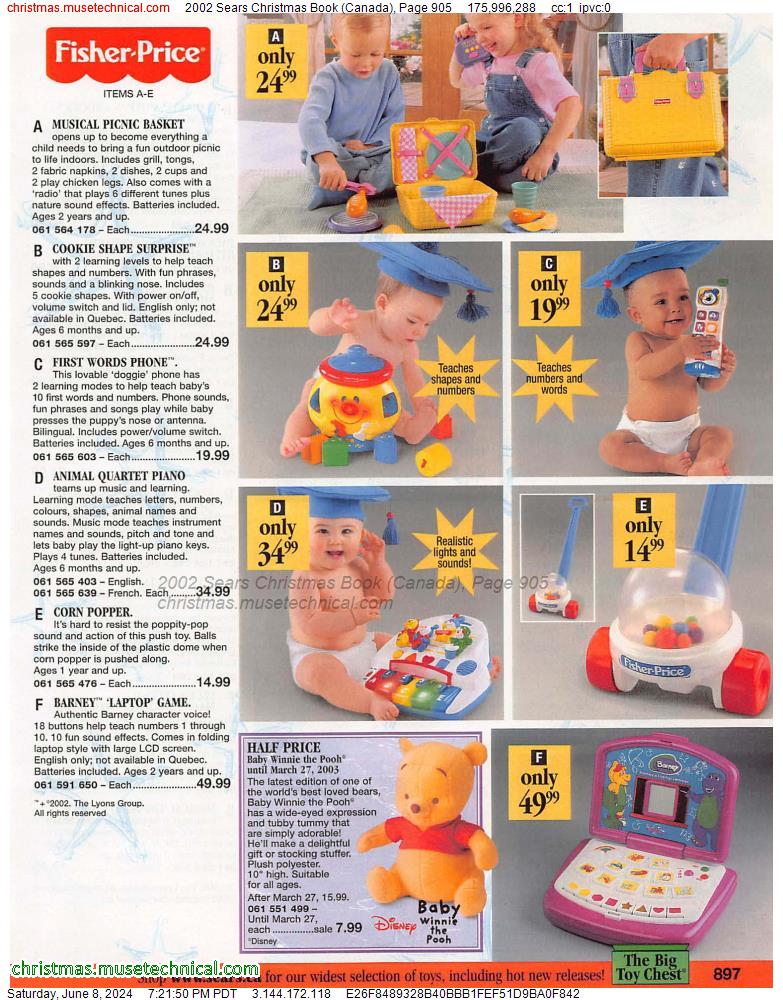 2002 Sears Christmas Book (Canada), Page 905