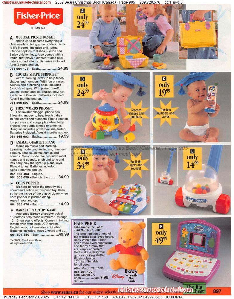 2002 Sears Christmas Book (Canada), Page 905