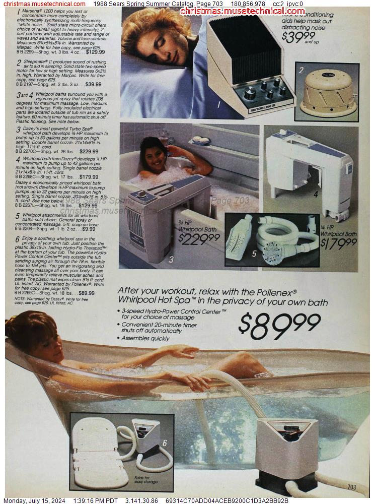 1988 Sears Spring Summer Catalog, Page 703