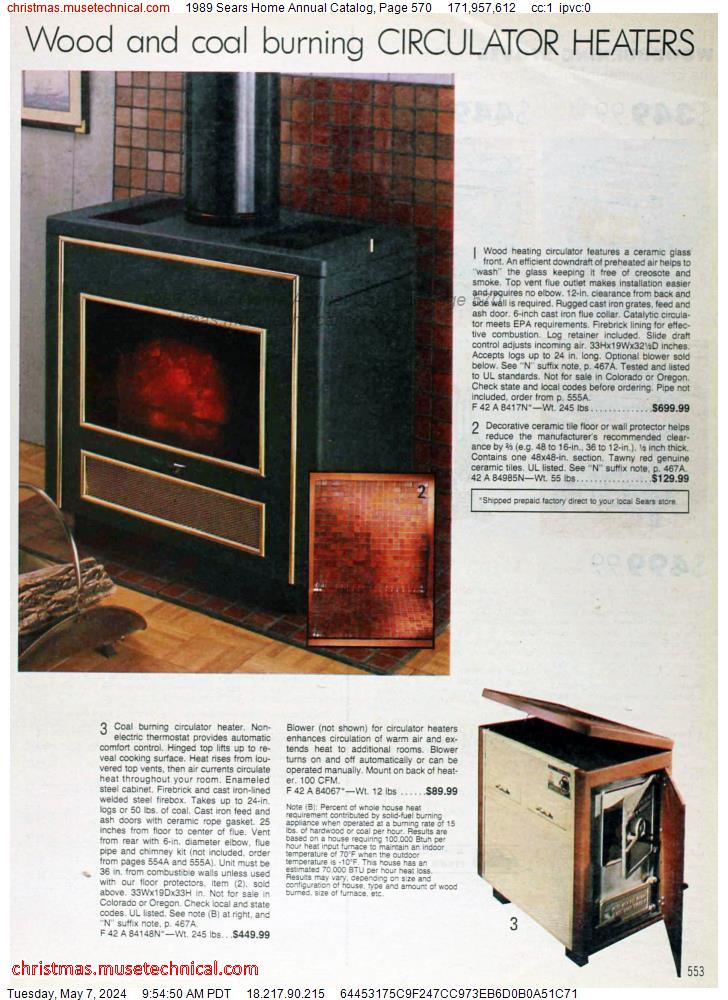 1989 Sears Home Annual Catalog, Page 570