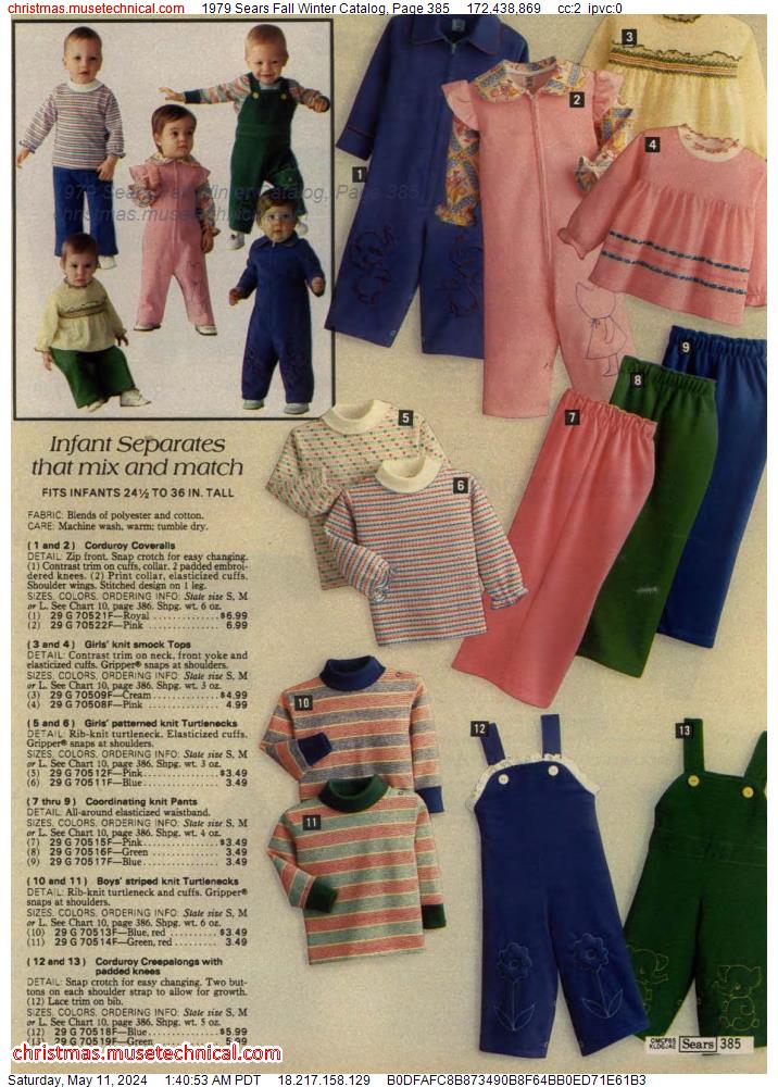 1979 Sears Fall Winter Catalog, Page 385