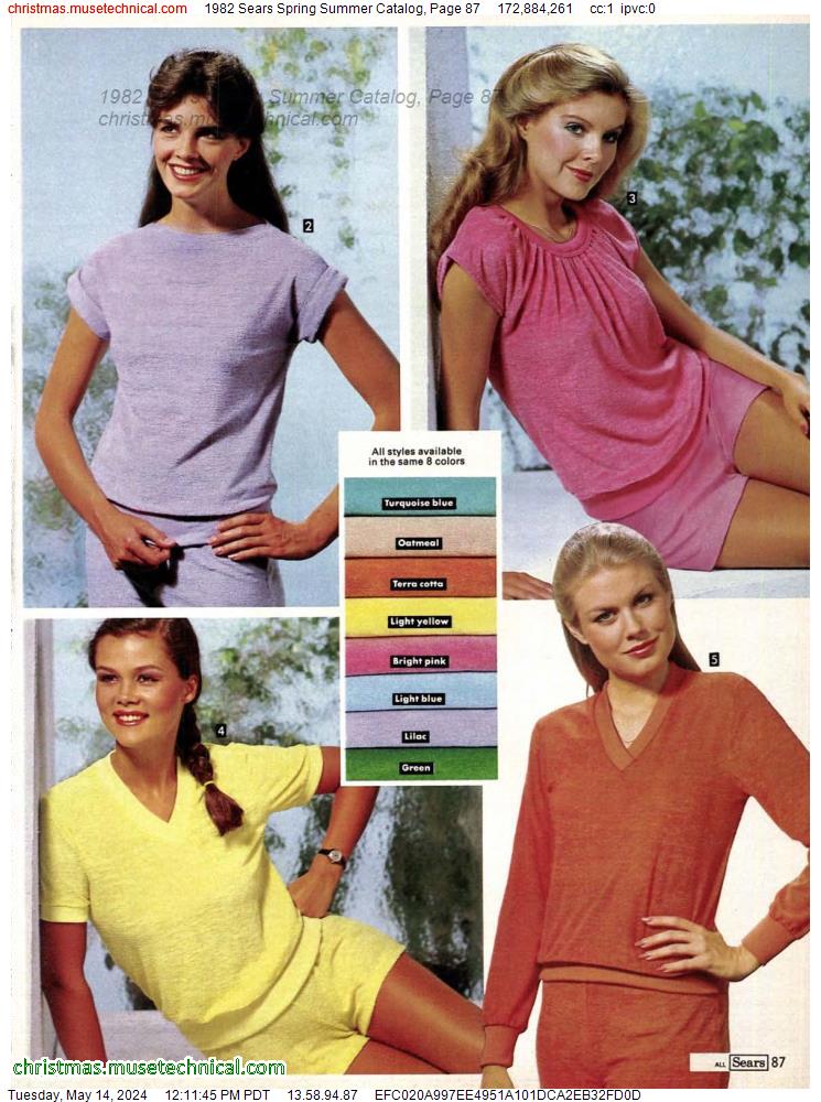 1982 Sears Spring Summer Catalog, Page 87