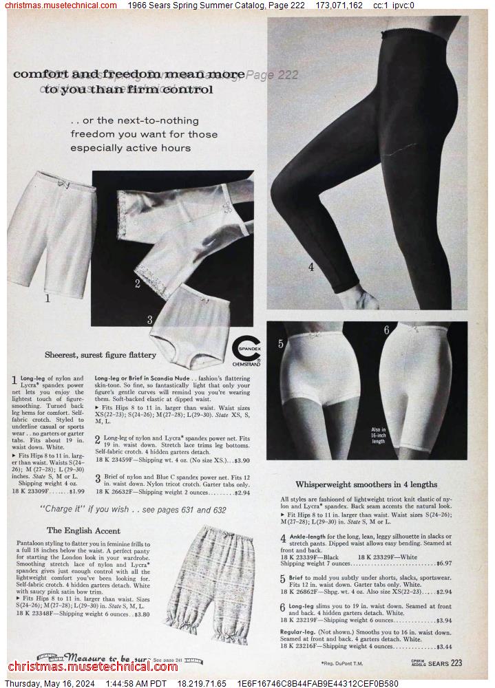 1966 Sears Spring Summer Catalog, Page 222