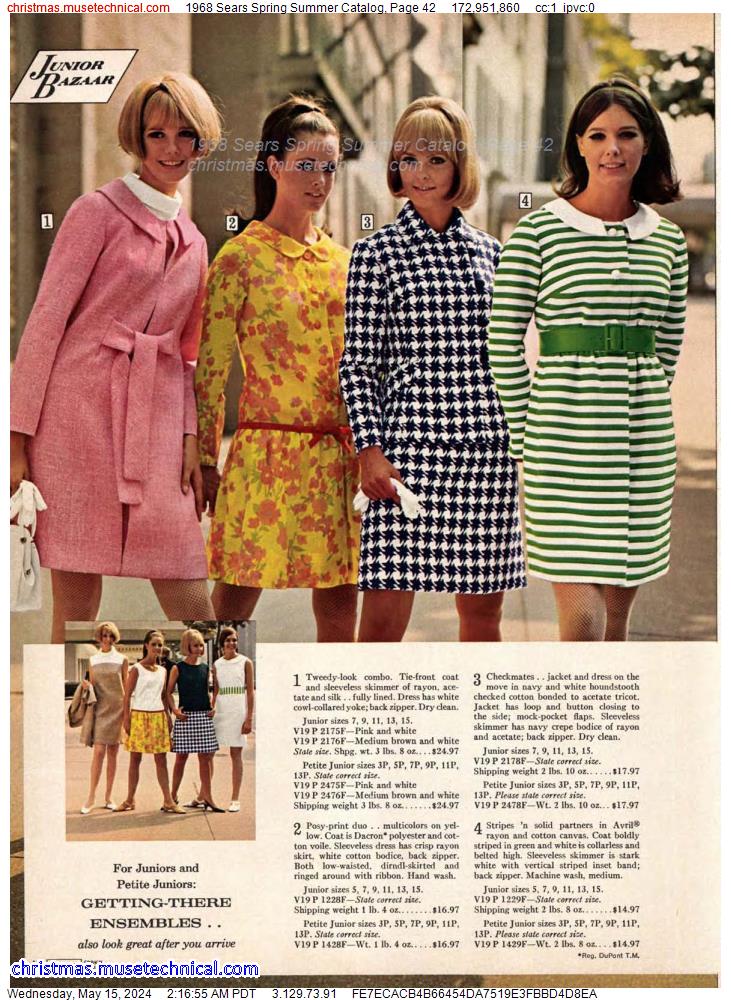 1968 Sears Spring Summer Catalog, Page 42 - Christmas Catalogs ...