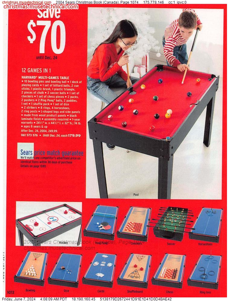 2004 Sears Christmas Book (Canada), Page 1074