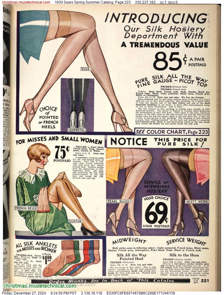 1930 Sears Spring Summer Catalog, Page 223