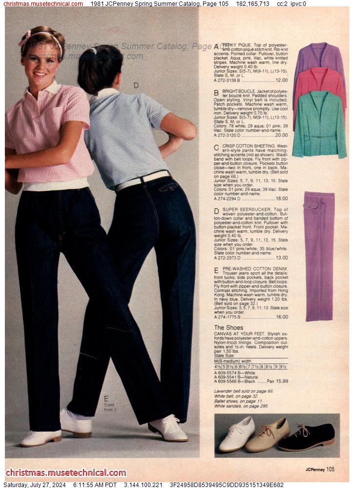 1981 JCPenney Spring Summer Catalog, Page 105