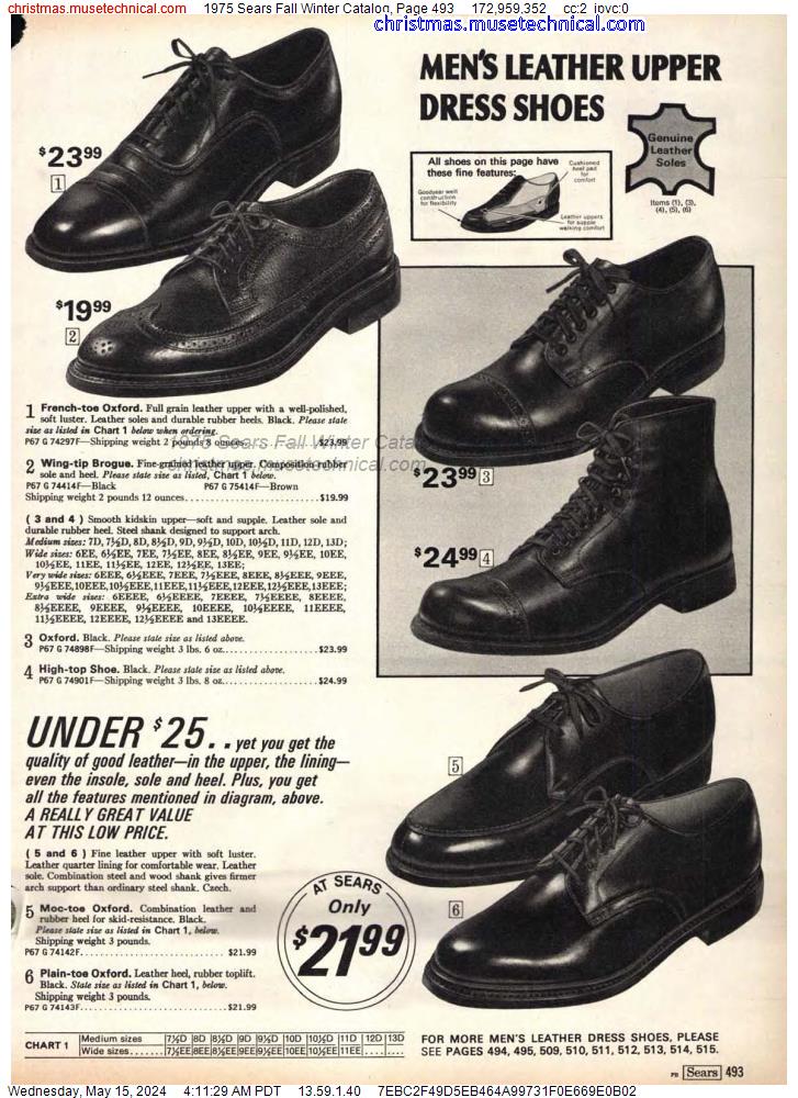 1975 Sears Fall Winter Catalog, Page 493