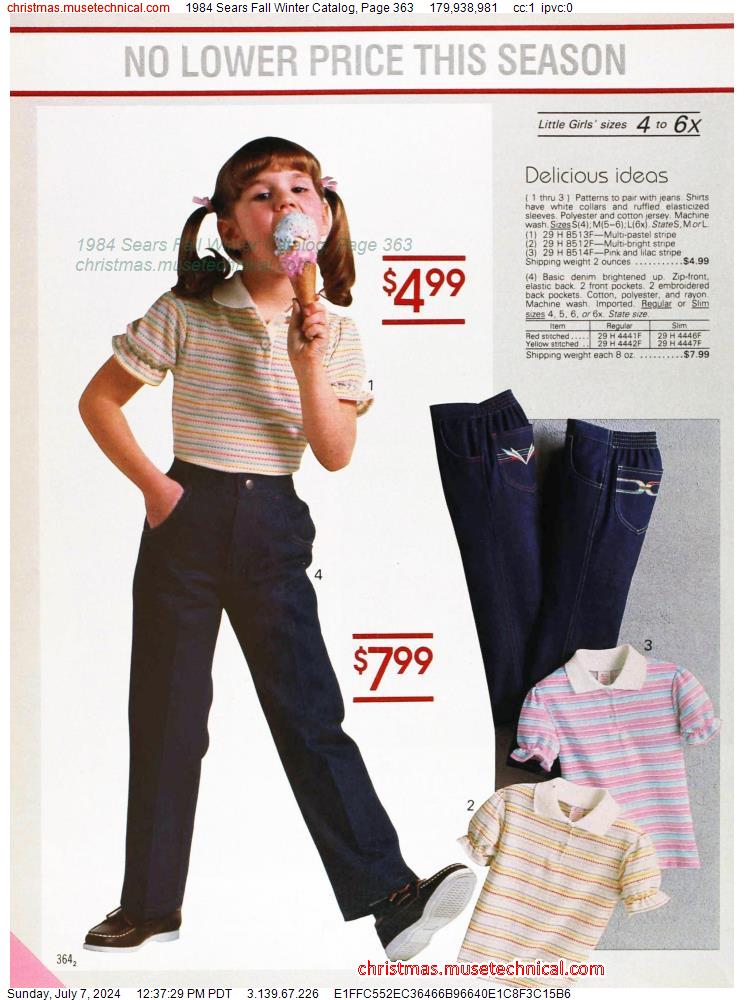 1984 Sears Fall Winter Catalog, Page 363