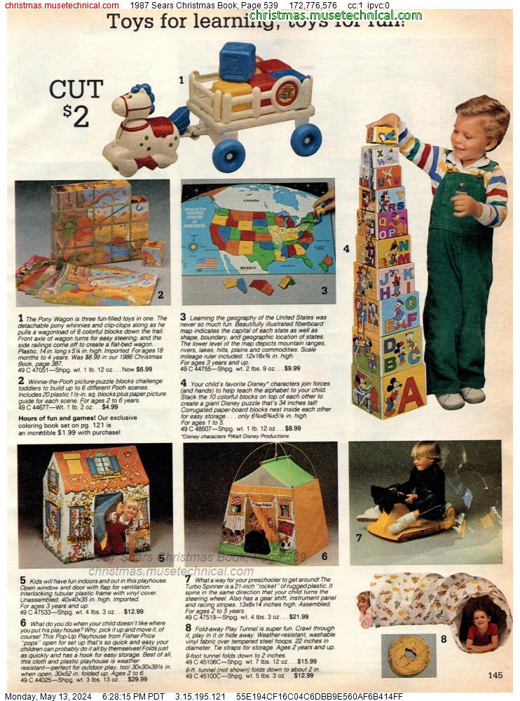 1987 Sears Christmas Book, Page 539