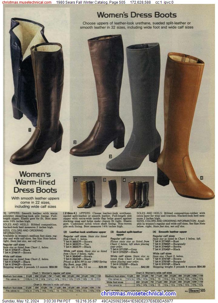 1980 Sears Fall Winter Catalog, Page 505