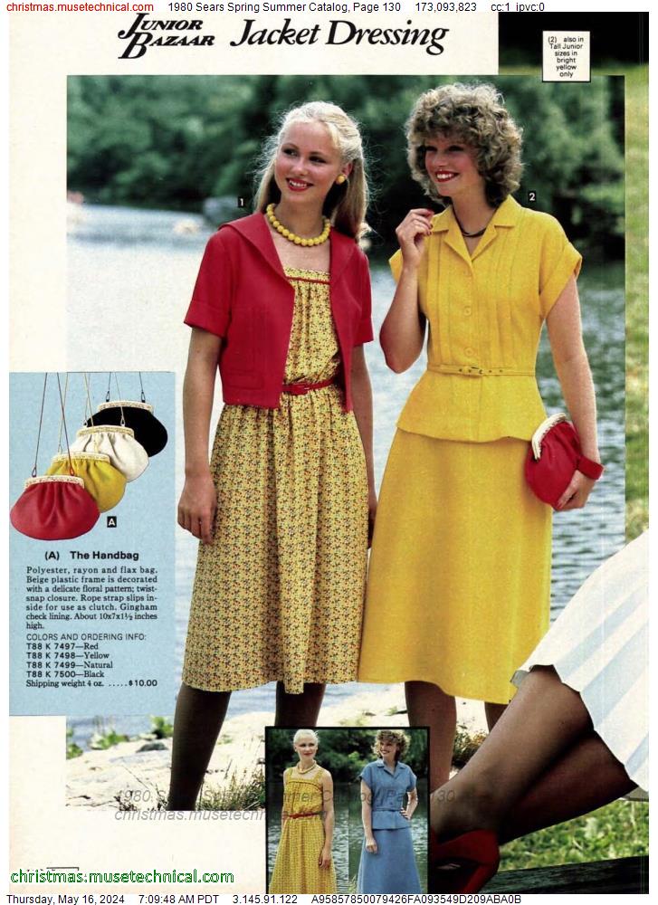 1980 Sears Spring Summer Catalog, Page 130