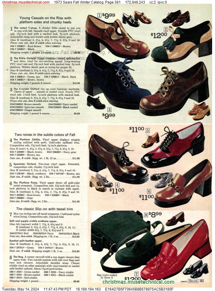 1973 Sears Fall Winter Catalog, Page 381