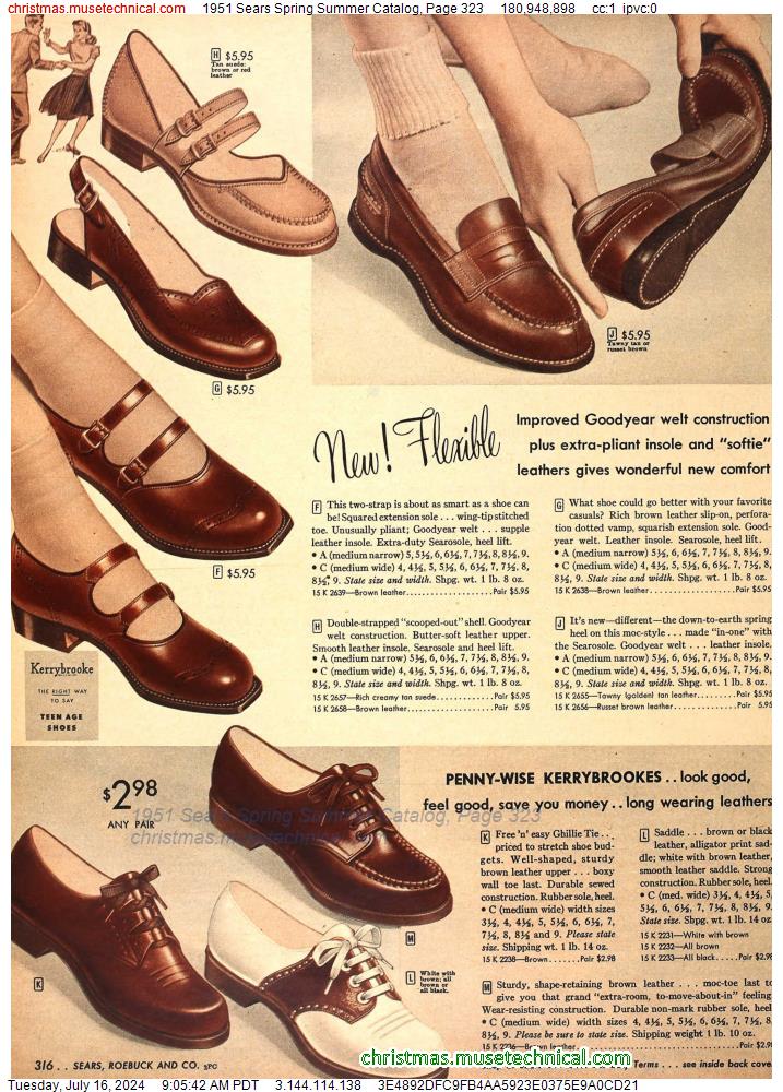 1951 Sears Spring Summer Catalog, Page 323
