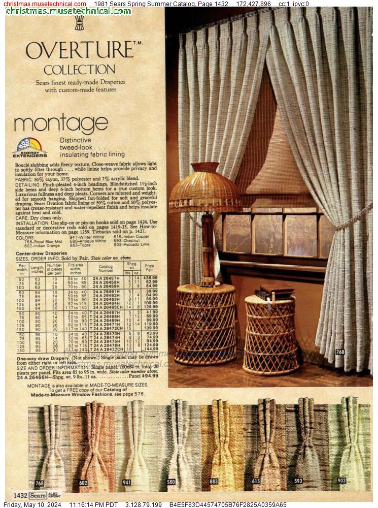 1981 Sears Spring Summer Catalog, Page 1432