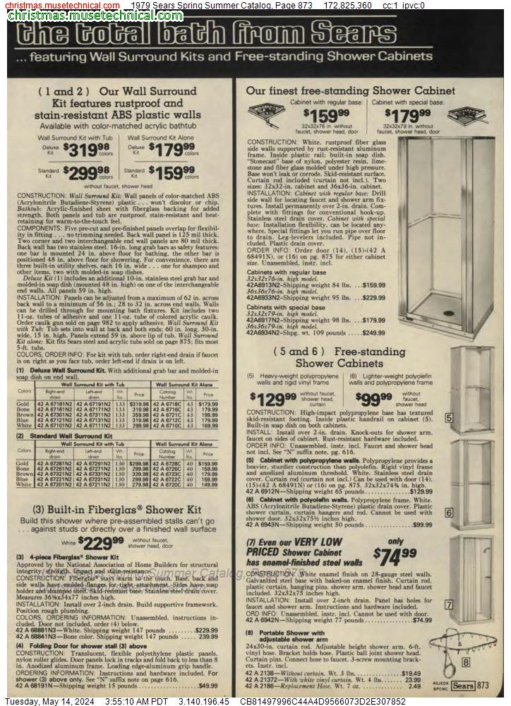 1979 Sears Spring Summer Catalog, Page 873