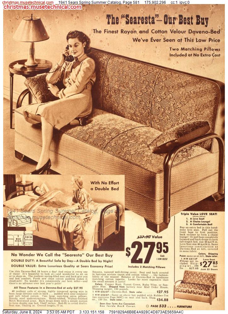 1941 Sears Spring Summer Catalog, Page 581