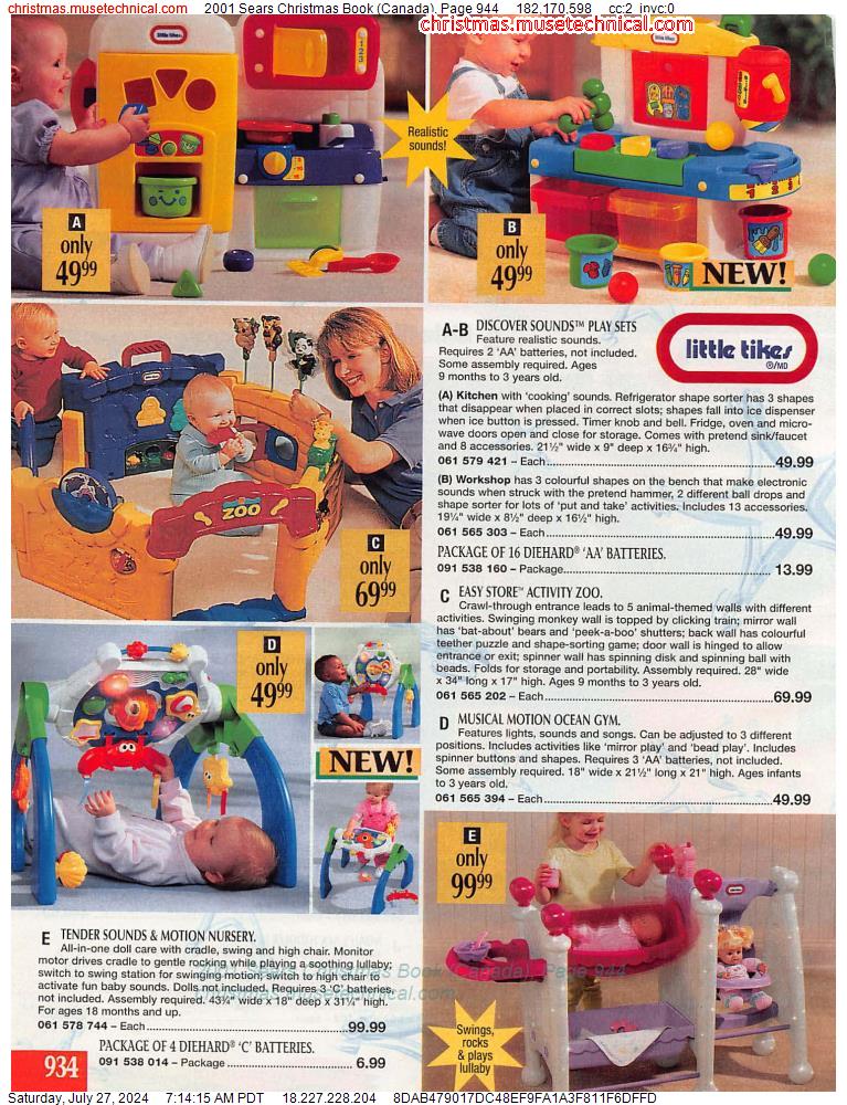 2001 Sears Christmas Book (Canada), Page 944
