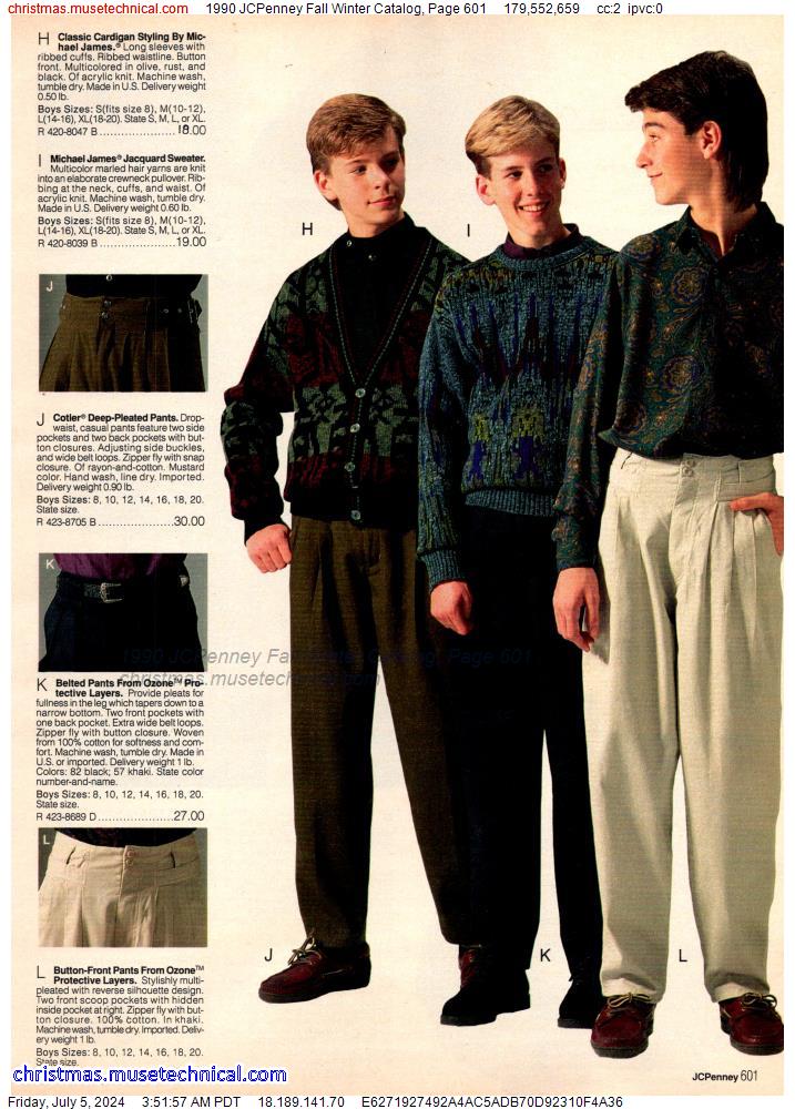 1990 JCPenney Fall Winter Catalog, Page 601