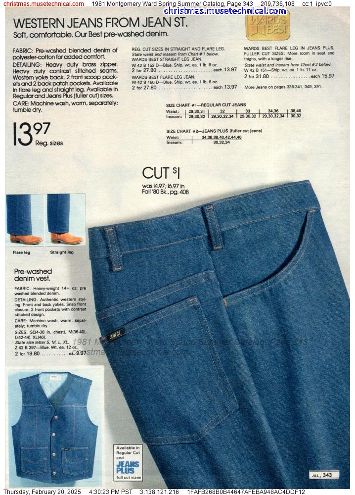 1981 Montgomery Ward Spring Summer Catalog, Page 343