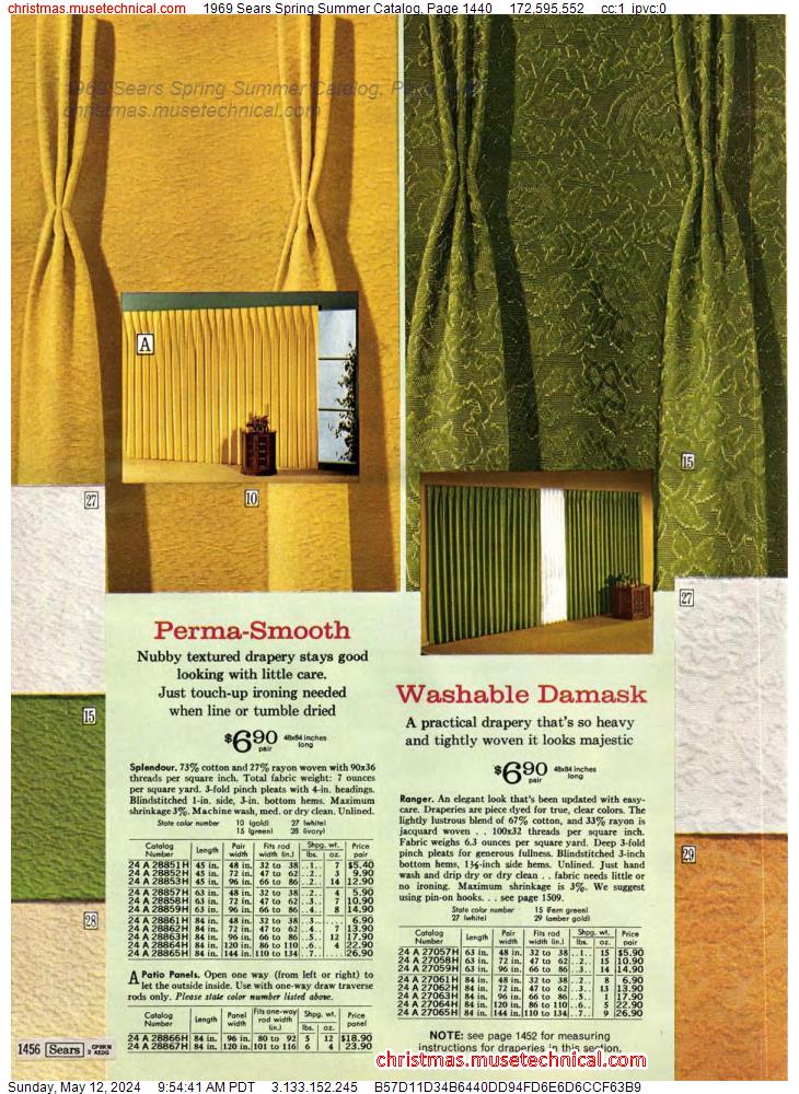 1969 Sears Spring Summer Catalog, Page 1440