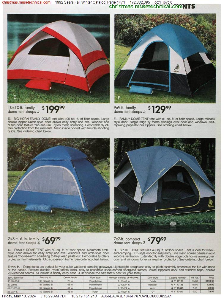1992 Sears Fall Winter Catalog, Page 1471