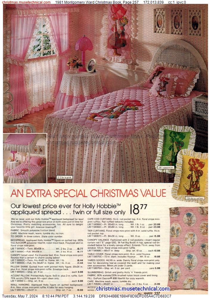 1981 Montgomery Ward Christmas Book, Page 257