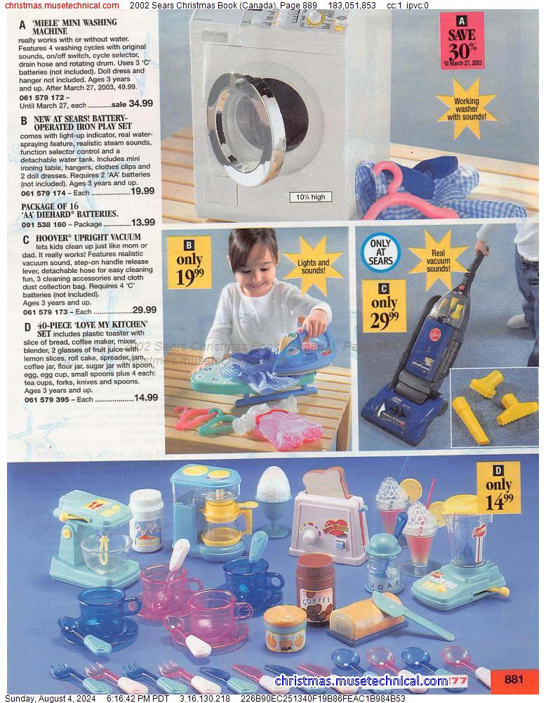 2002 Sears Christmas Book (Canada), Page 889