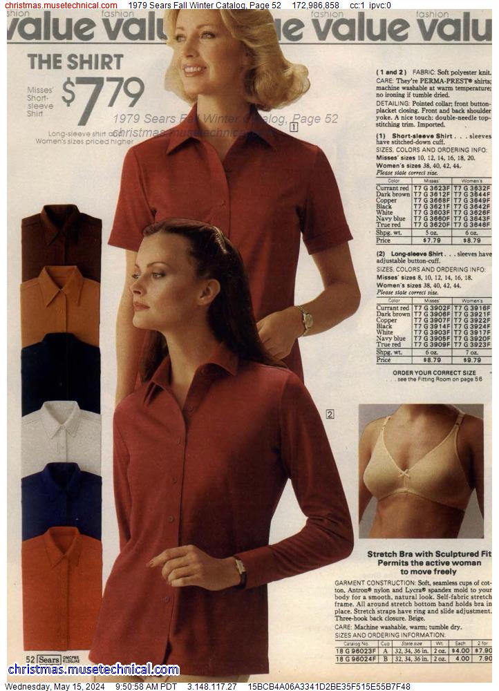 1979 Sears Fall Winter Catalog, Page 52
