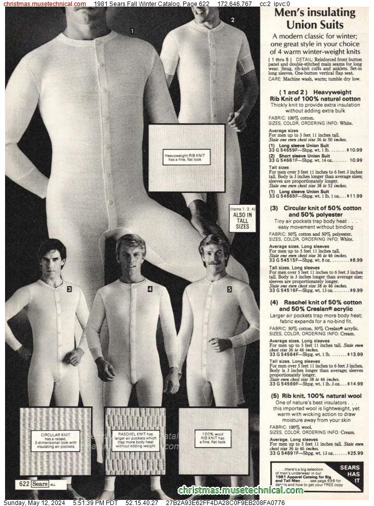 1981 Sears Fall Winter Catalog, Page 622
