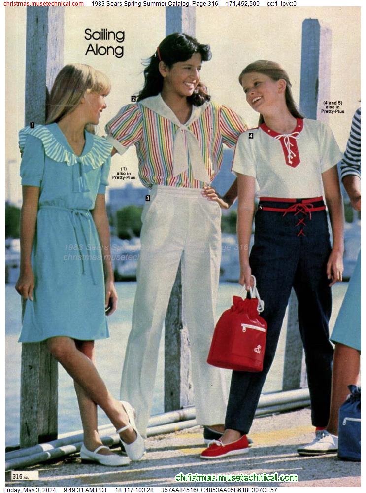 1983 Sears Spring Summer Catalog, Page 316