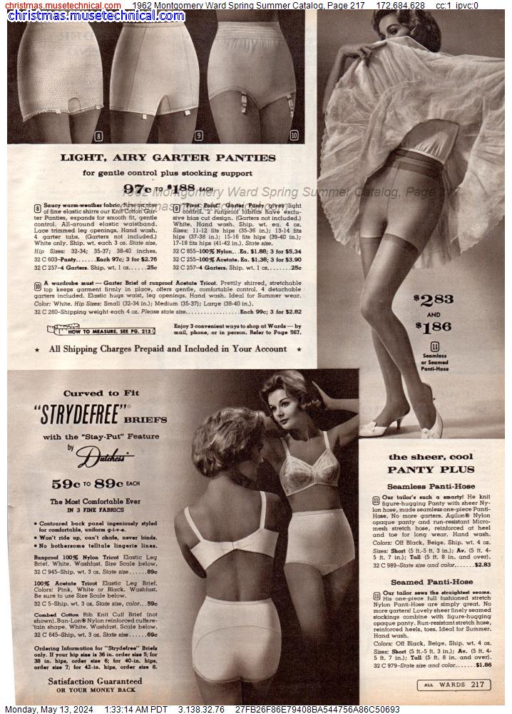 1962 Montgomery Ward Spring Summer Catalog, Page 217