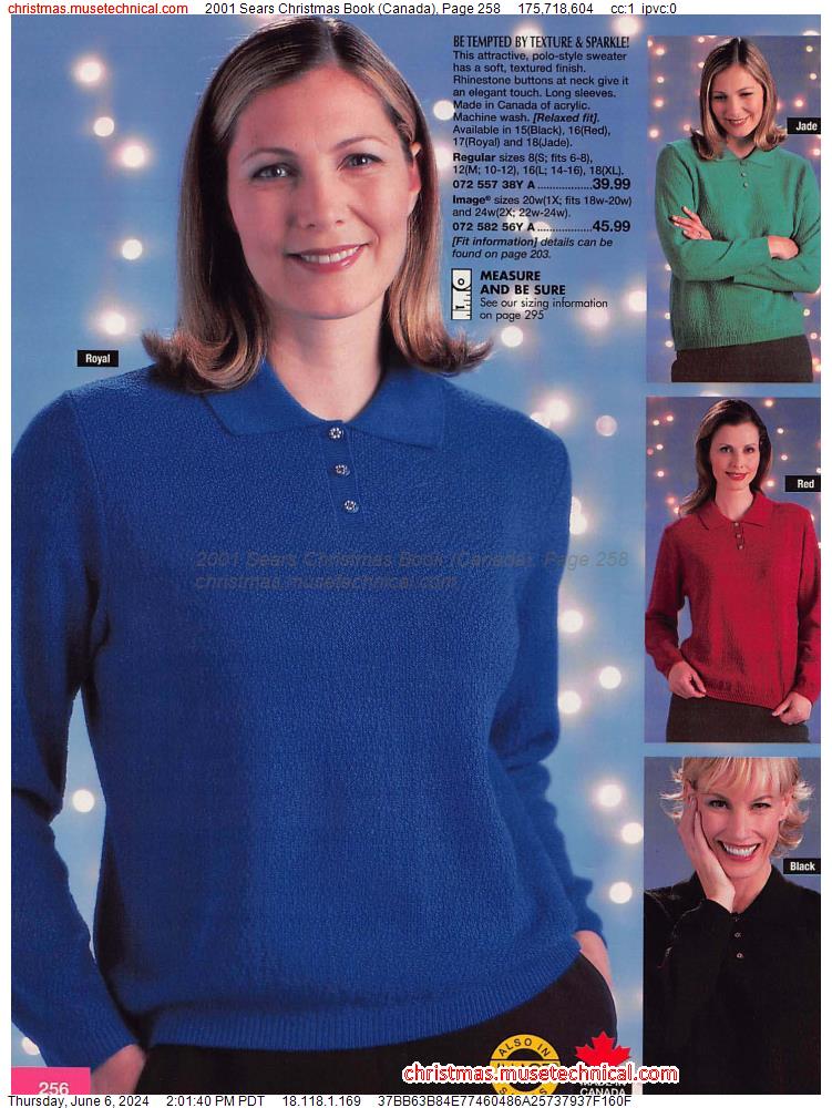 2001 Sears Christmas Book (Canada), Page 258