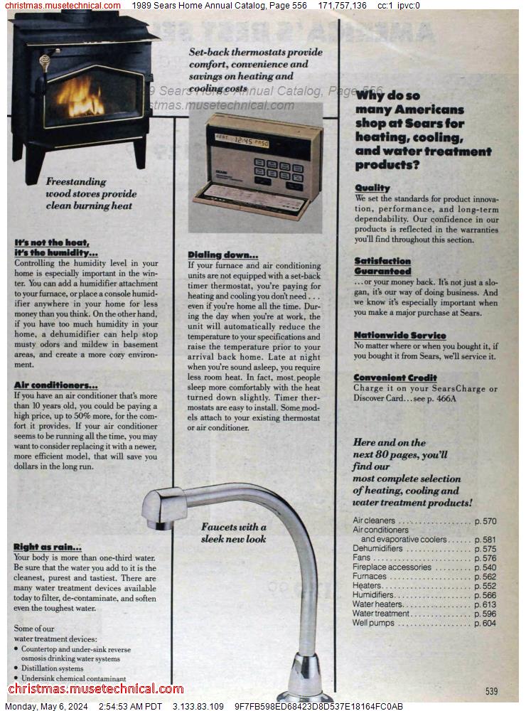 1989 Sears Home Annual Catalog, Page 556