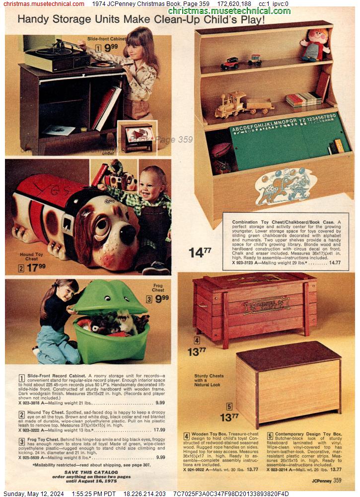 1974 JCPenney Christmas Book, Page 359