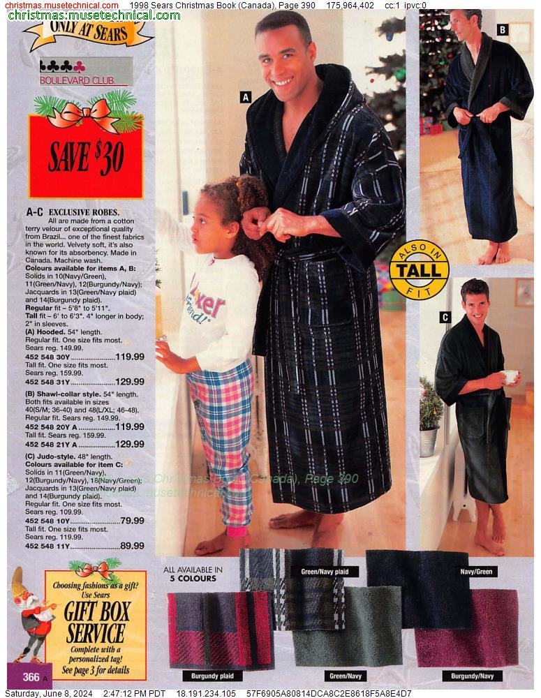 1998 Sears Christmas Book (Canada), Page 390