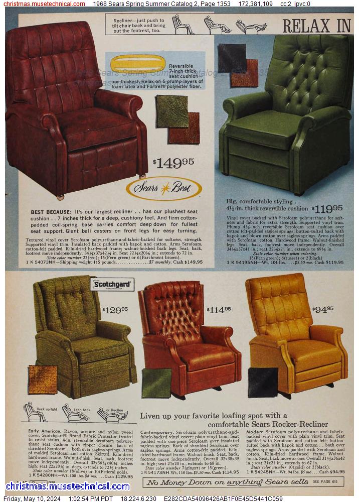 1968 Sears Spring Summer Catalog 2, Page 1353