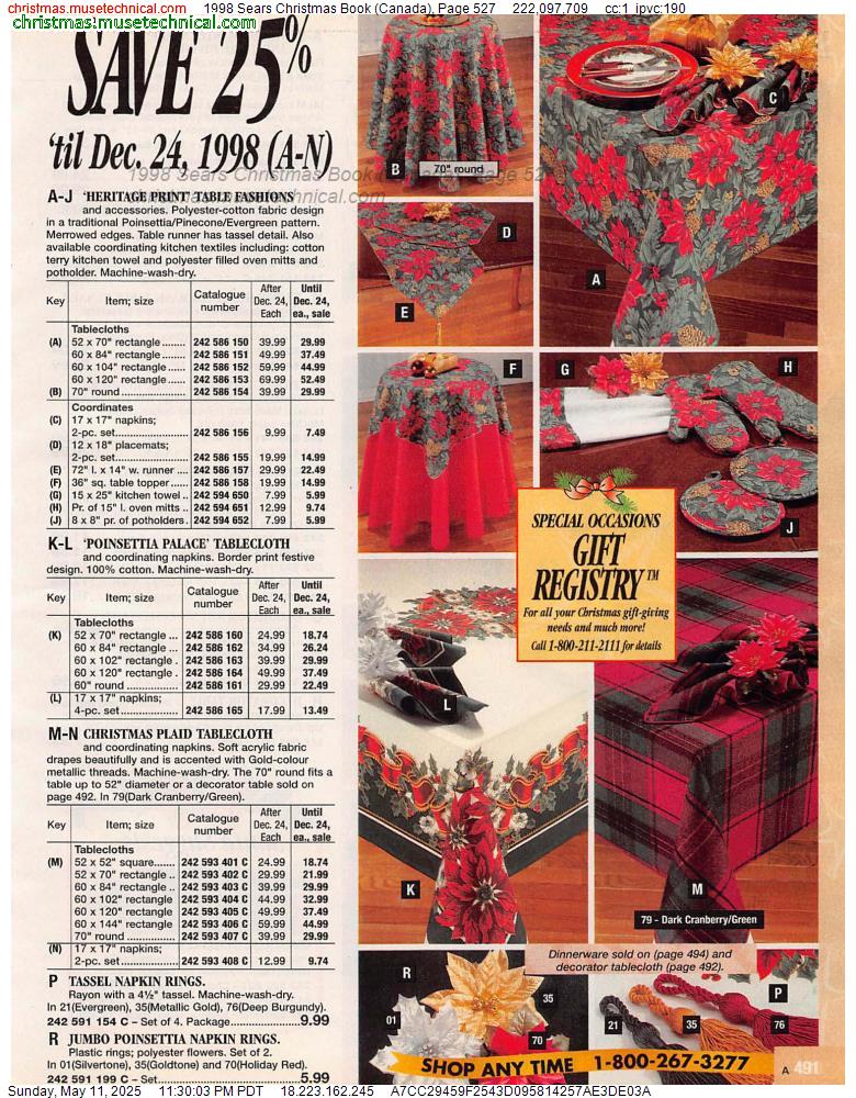 1998 Sears Christmas Book (Canada), Page 527