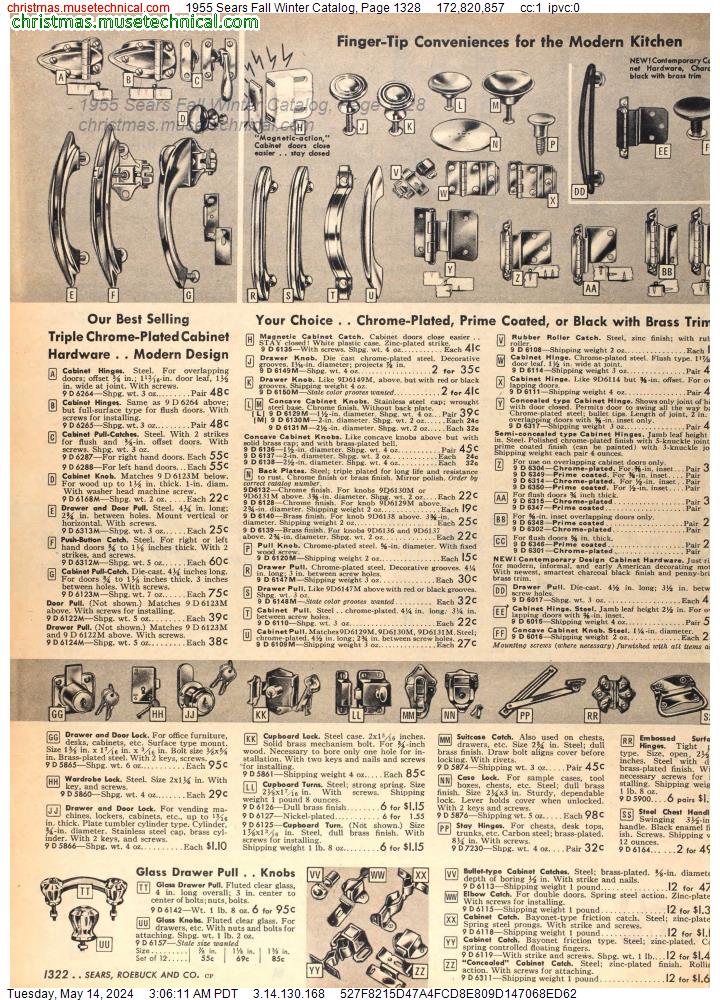 1955 Sears Fall Winter Catalog, Page 1328