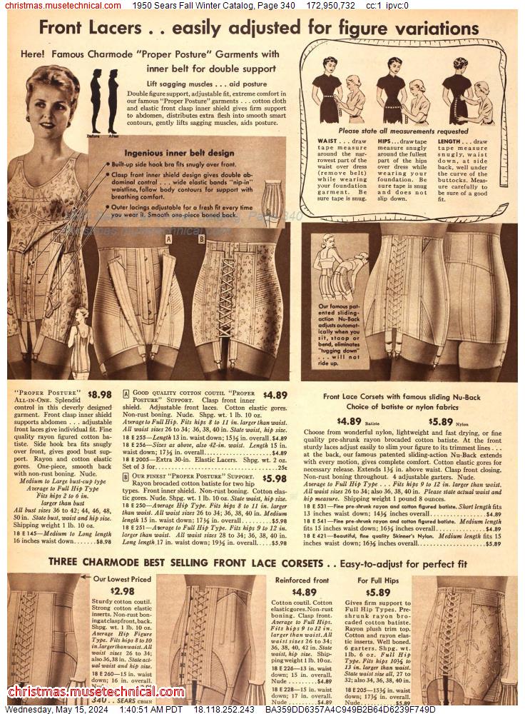 1950 Sears Fall Winter Catalog, Page 340