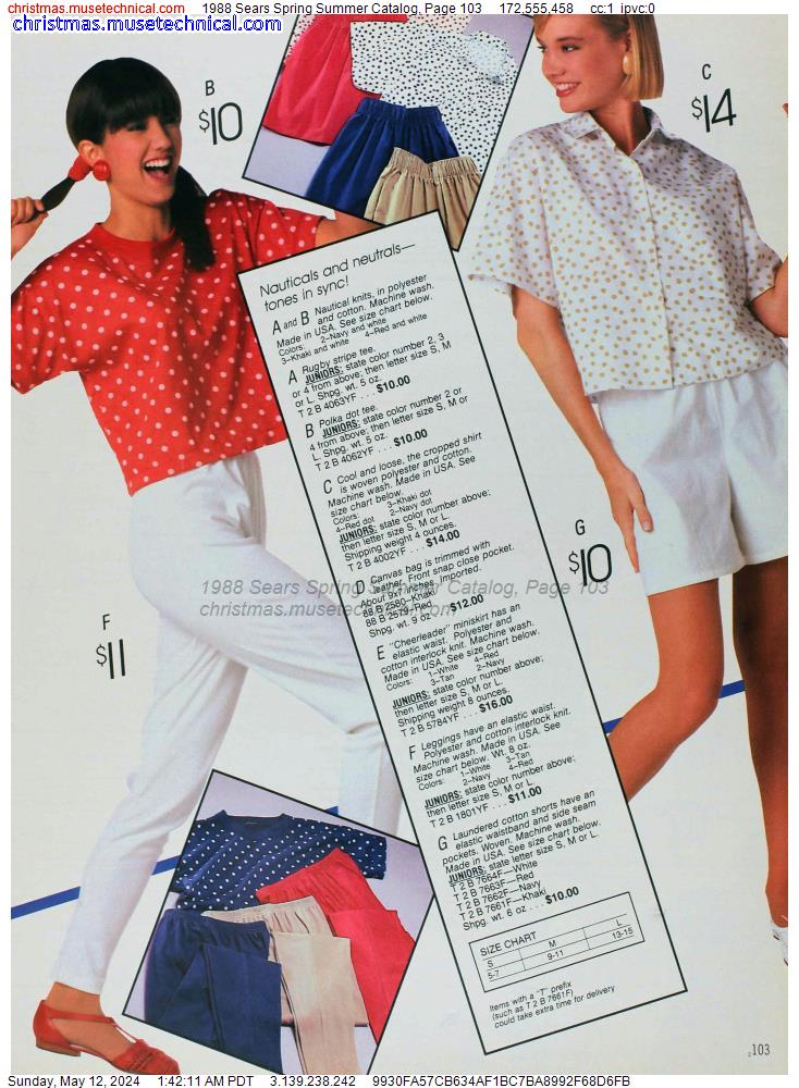 1988 Sears Spring Summer Catalog, Page 103