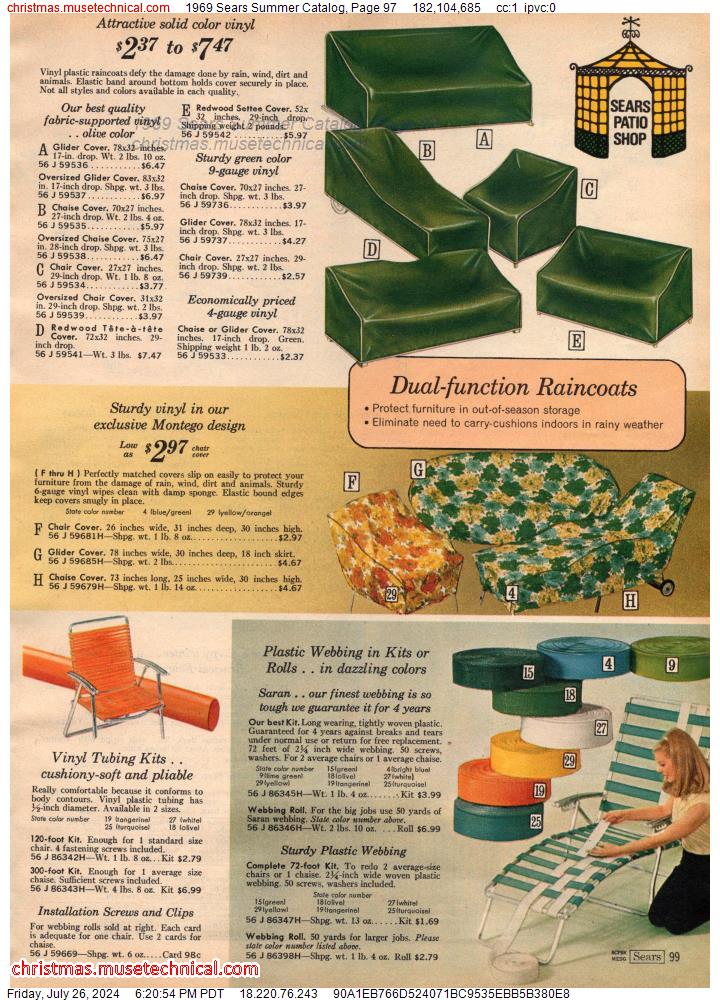 1969 Sears Summer Catalog, Page 97