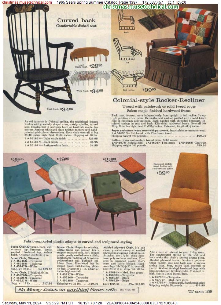 1965 Sears Spring Summer Catalog, Page 1397