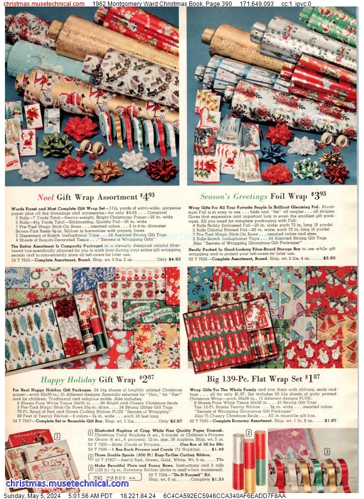 1962 Montgomery Ward Christmas Book, Page 390