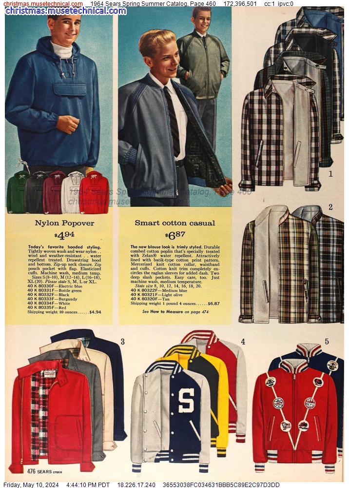 1964 Sears Spring Summer Catalog, Page 460