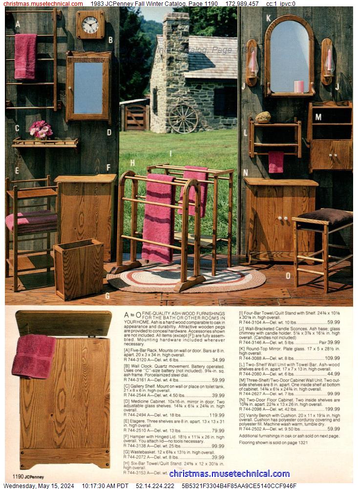 1983 JCPenney Fall Winter Catalog, Page 1190